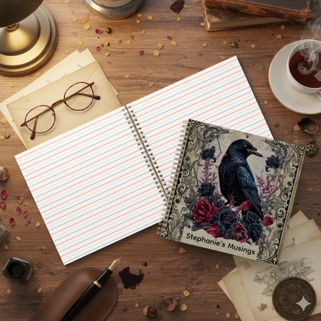 Journal Dark Academia Corbeau Gothique (Gothic Raven journal)