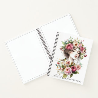 Journal d'art Carnet de croquis Femmes avec couron