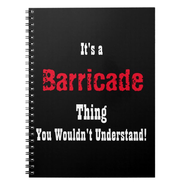 Journal de barricade de Les Miserables (Devant)