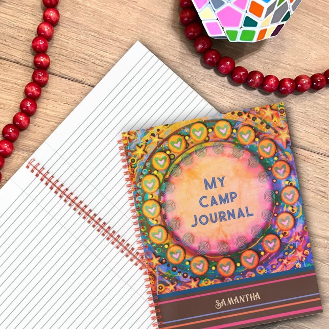 Journal de camp de vacances couleur personnalisé a (Créateur téléchargé)
