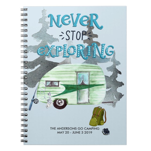 Journal de camping | Journal de voyage routier per (Devant)