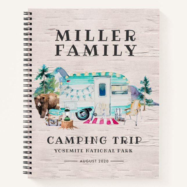 Journal de camping | Journal de voyage routier per (Devant)