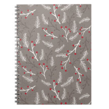 Journal de carnet de notes à spirale de baies de