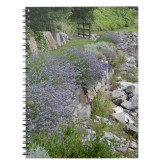 Journal de chemin de lavande de bord de la mer