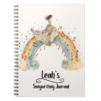 Journal de composition de chansons personnalisé, r