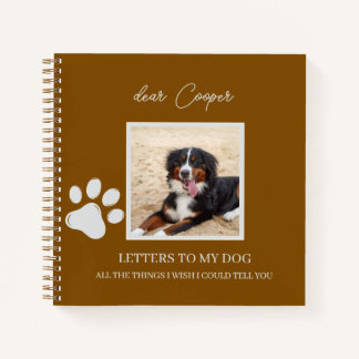 Journal de deuil pour chien mémorial perte de l'an