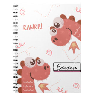 Journal de dinosaure mignon pour filles – Amusant 