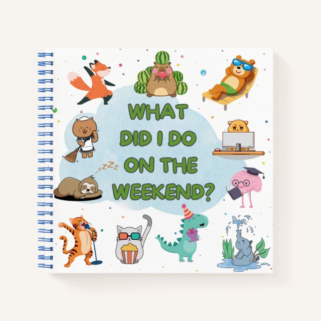 Journal de fin de semaine pour enfants (Devant)