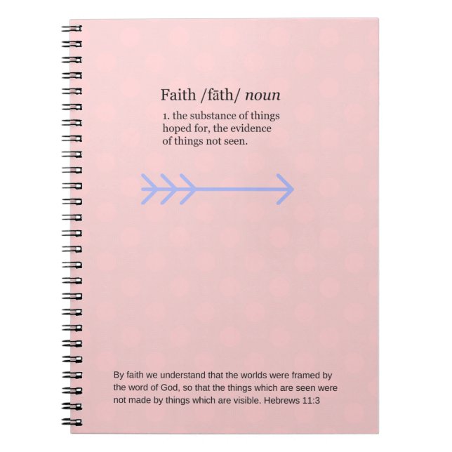 Journal de foi, rose (Devant)