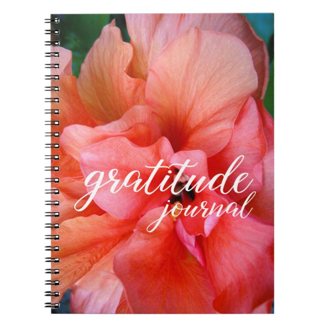 Journal de Gratitude Belle Fleur Tropicale Fleur F (Devant)