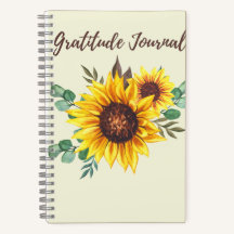 Journal de gratitude-Cahier à reliure spirale