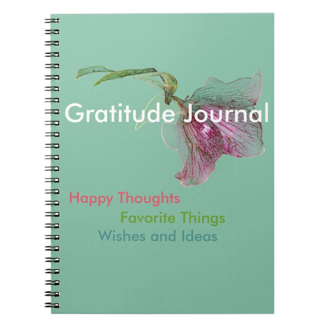 Journal de gratitude de carnet (Devant)