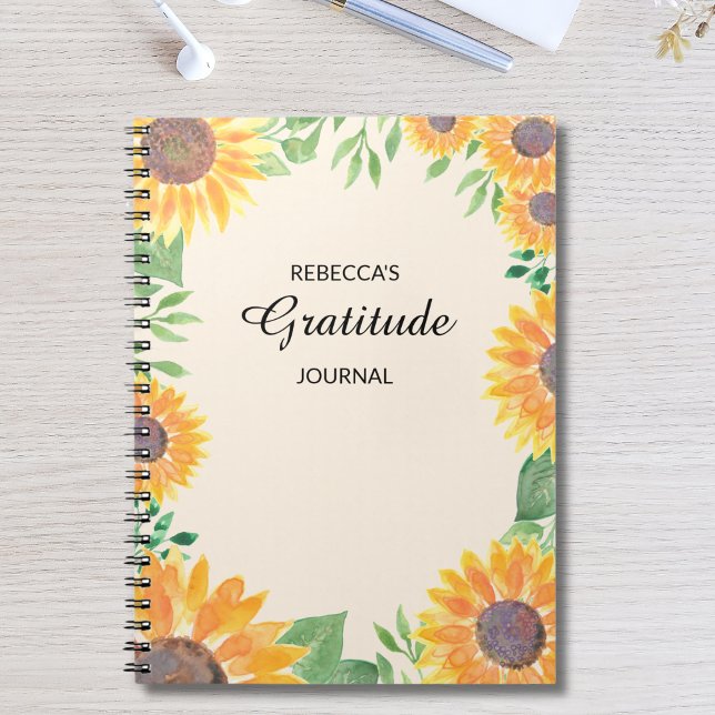 Journal de Gratitude Florale Personnalisé (Créateur téléchargé)