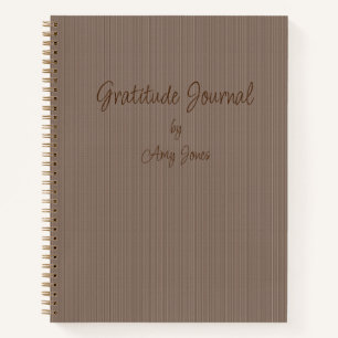 Journal de Gratitude personnalisé Brown