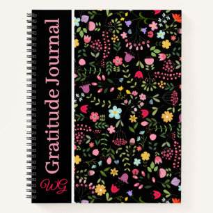 Journal de Gratitude Personnalisé Fleur sauvage Fl