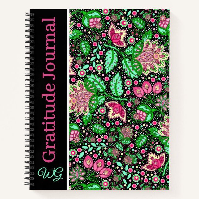 Journal de gratitude Slipper de dame rose personna (Devant)