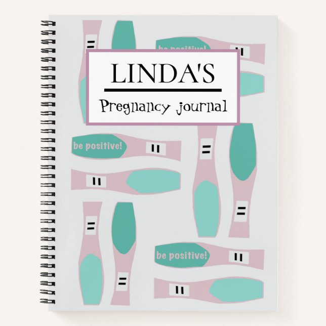 Journal de grossesse positive du voyage de fertili (Devant)