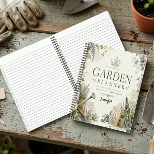 Journal de jardinage floral personnalisé & plante