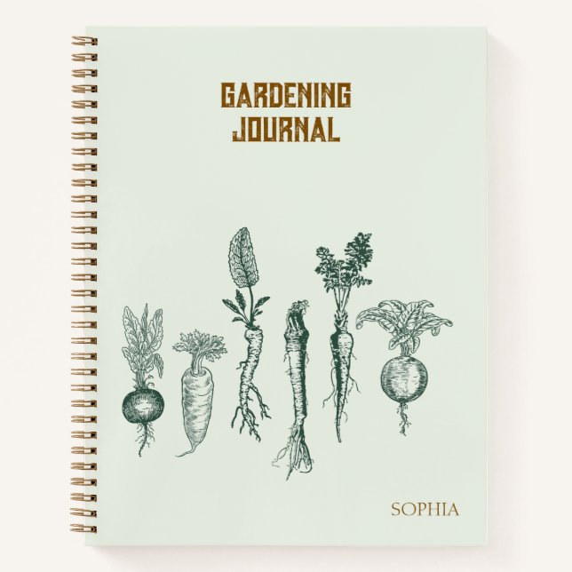 Journal de jardinage personnalisé (Devant)