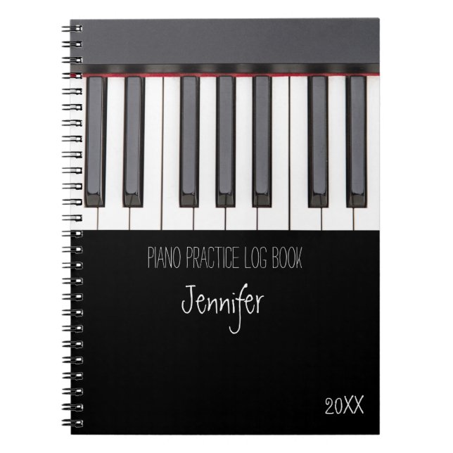 Journal de la pratique du piano (Devant)