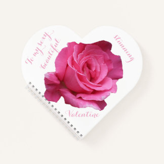 Journal de l'amour de rose rose valentin romantiqu