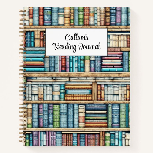 Journal de lecture de bibliothèque personnalisée (Devant)