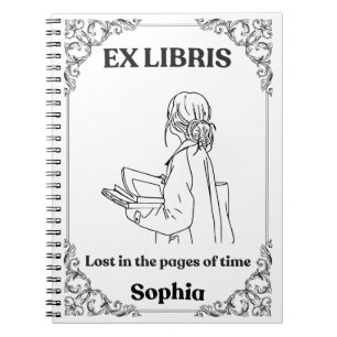 Journal de lecture personnalisé Dark Academia Ex L