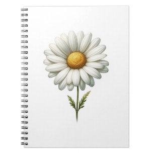 Journal de l'herbe de la fleur de marguerite blanc