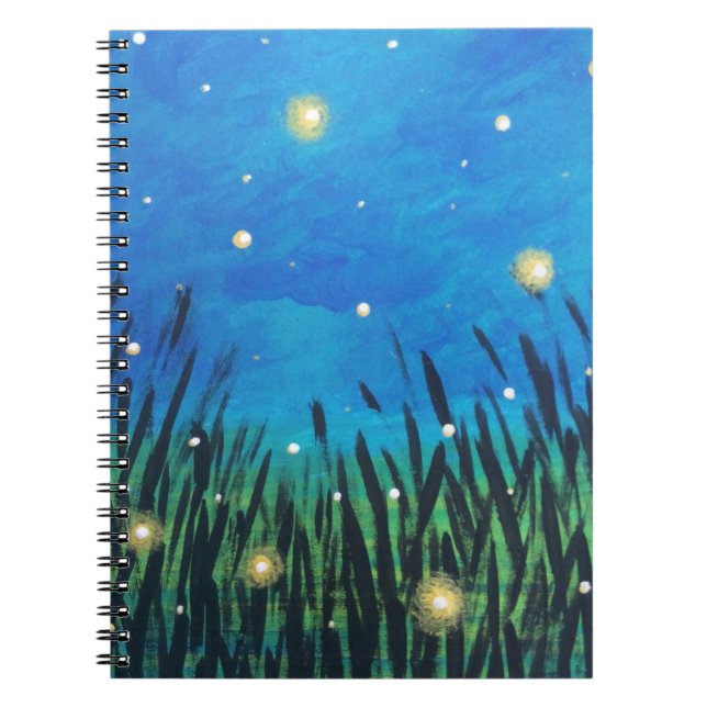 Journal de luciole du carnet rayé par spirale | (Devant)