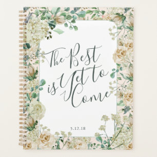 Journal de Mariage floral Vintage crème