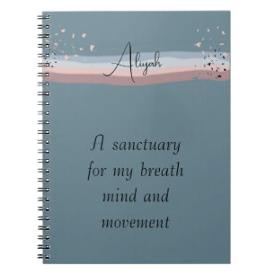Journal de méditation personnalisé minimaliste ble