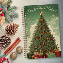 Journal de Noël de style Vintage "Deck The Halls"