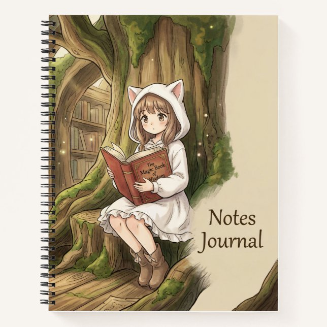 Journal de notes de fille de la forêt fantastique (Devant)