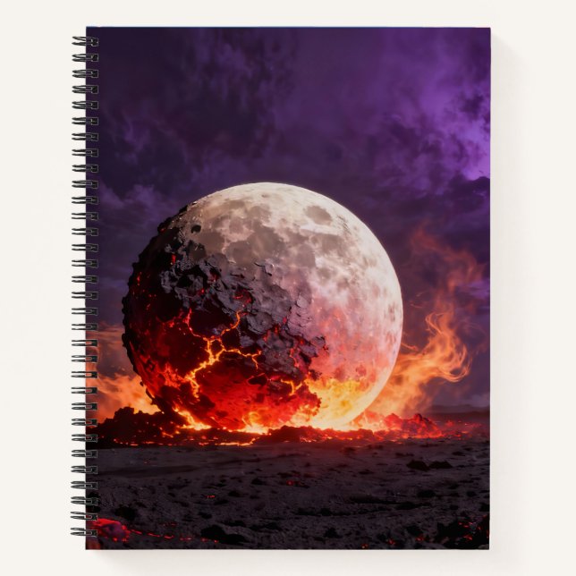Journal de notes de lune de lave (Devant)