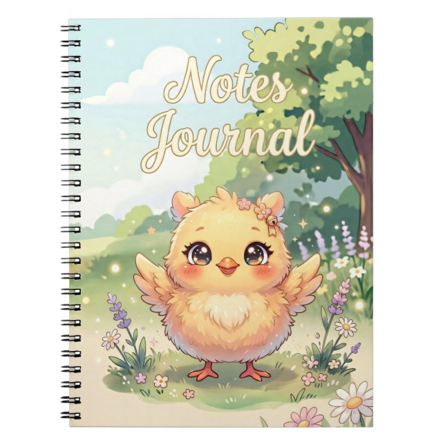 Journal de notes de poussin mignon (Devant)