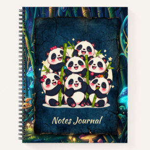 Journal de notes des amis du panda mignon