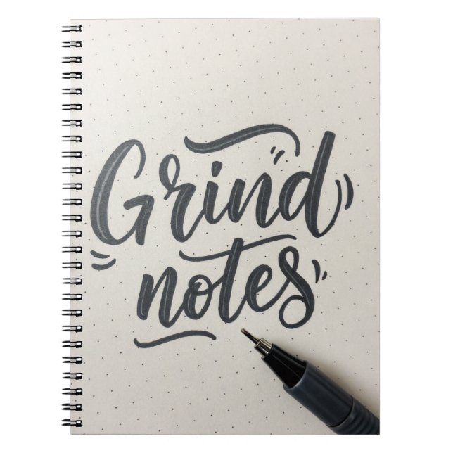 Journal de notes moulées - Conception de style man (Devant)
