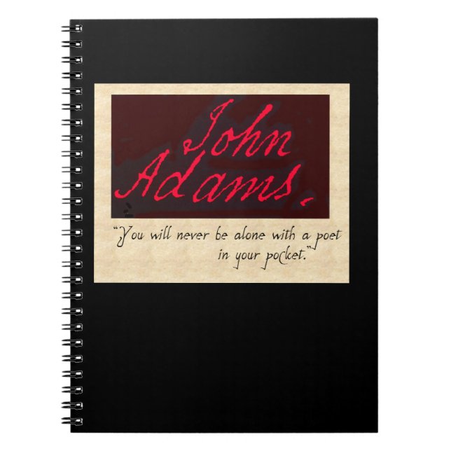 journal de poète de John Adams (Devant)