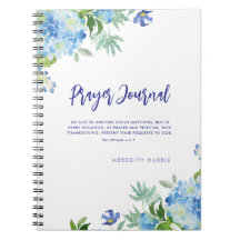 Journal de prière Aquarelle moderne Carnet floral