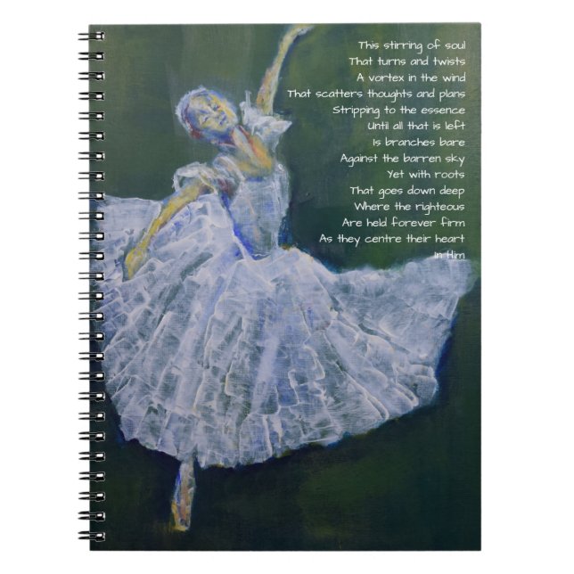 Journal de prière avec ballerine et poésie (Devant)