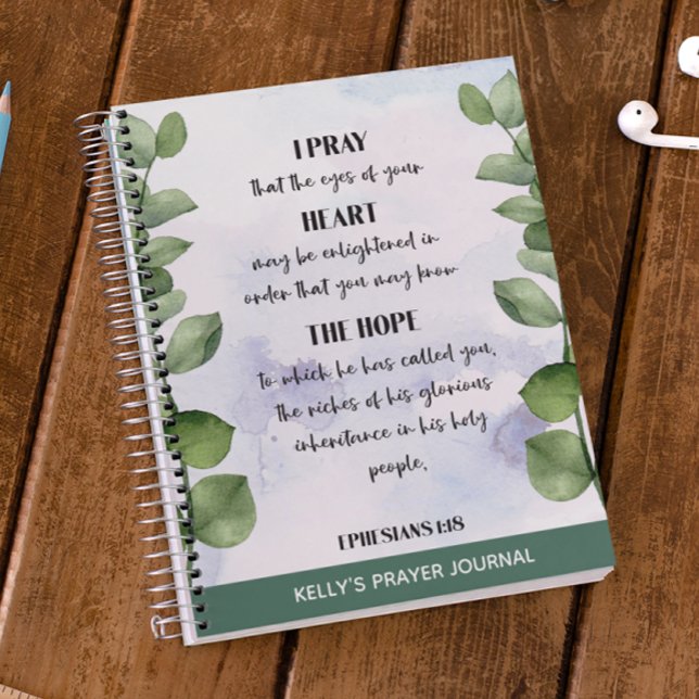Journal de prière de verdure de verset biblique (Créateur téléchargé)