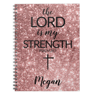 Journal de prière d'or du rose Le Seigneur est ma 