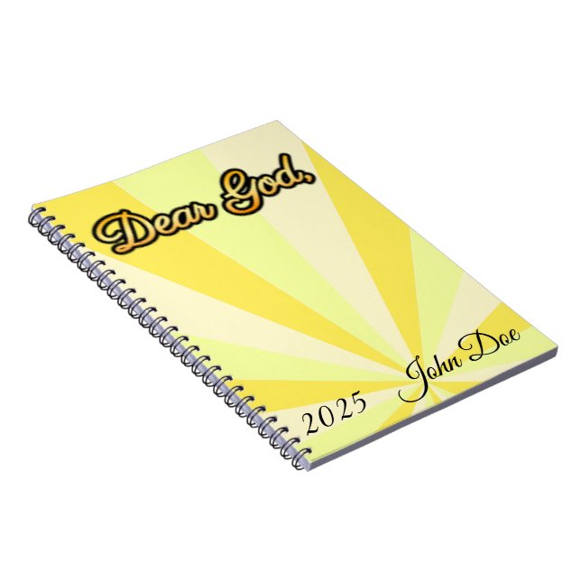 Journal de prière d'or personnalisé (Côté Droit)