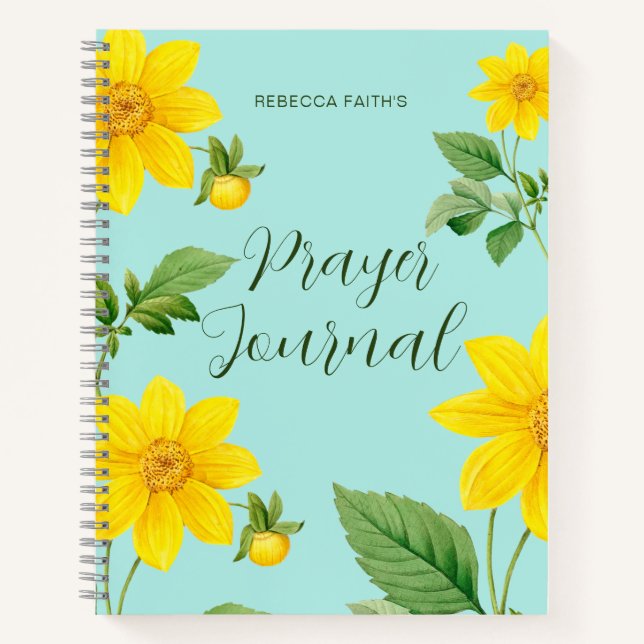Journal de prière florale moderne (Devant)