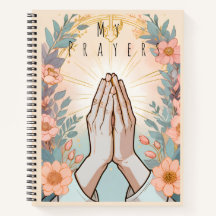 Journal de prière / Mains florales en prière Chrét
