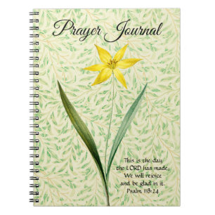 Journal de prières de fleurs de printemps de style