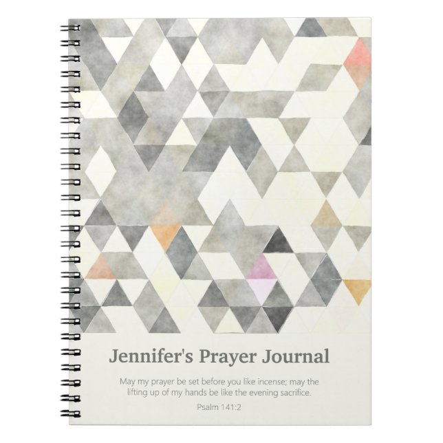 Journal de prières personnalisé des triangles Abst (Devant)