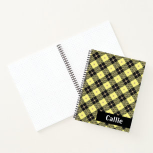 Journal de puces de bûcherons noir et jaune