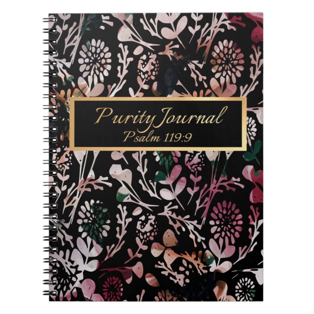 JOURNAL de PURETÉ (floral) (Devant)