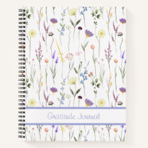 Journal de ratitude du Fleur sauvage personnalisé